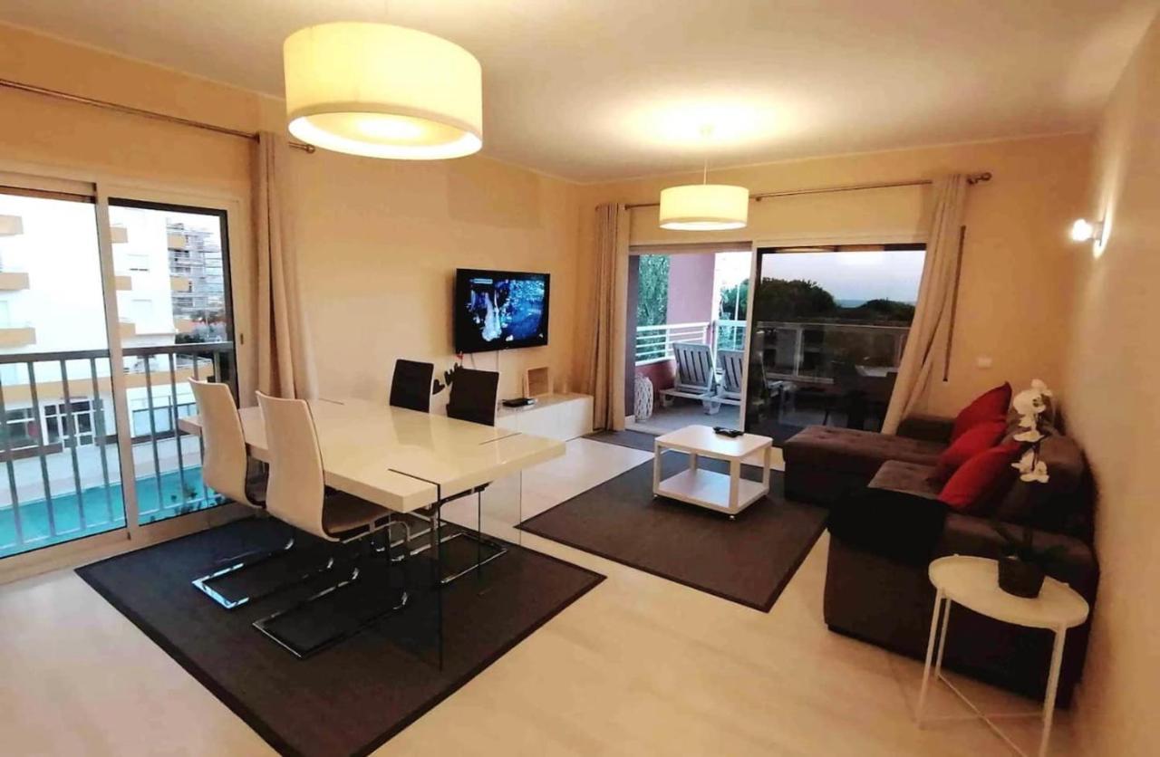 Beachfront Seaview Litoralmar Apt, Fast Wifi, Airco, Pool, Private Parking Portimão Zewnętrze zdjęcie