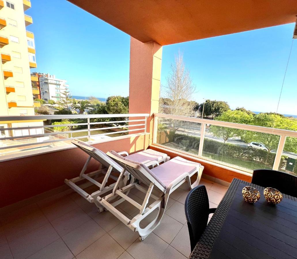 Beachfront Seaview Litoralmar Apt, Fast Wifi, Airco, Pool, Private Parking Portimão Zewnętrze zdjęcie